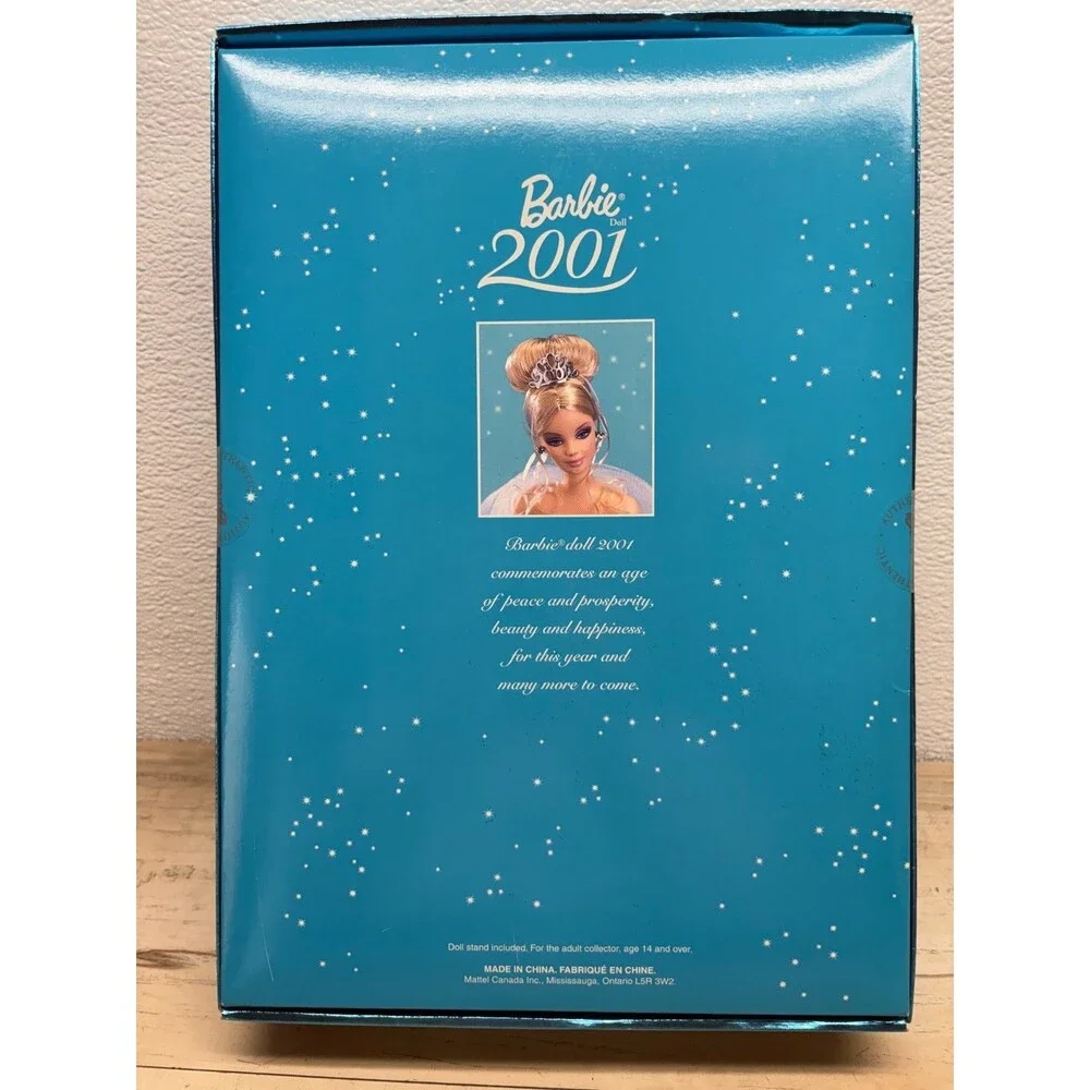 2001 Mattel Barbie Doll Collector Edition With Blue Tulle Gown NIB